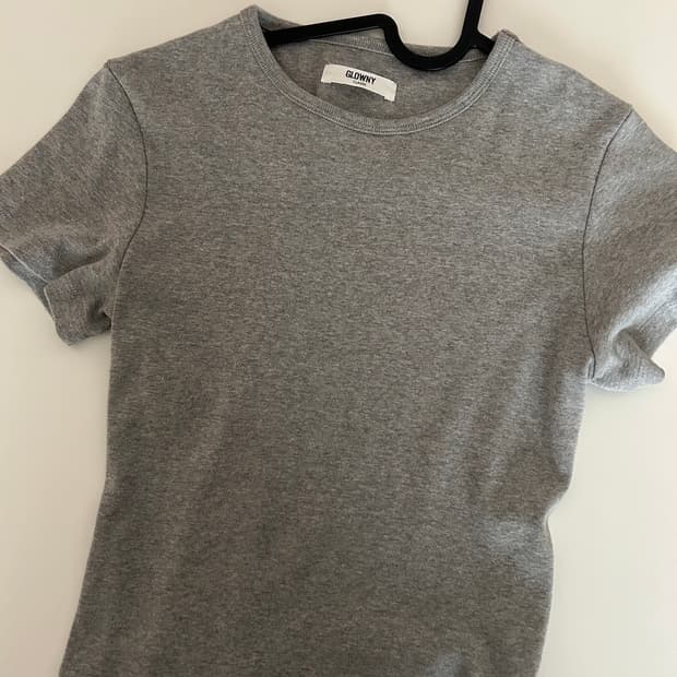 글로니 glowny 베이비 티 g baby tee 그레이