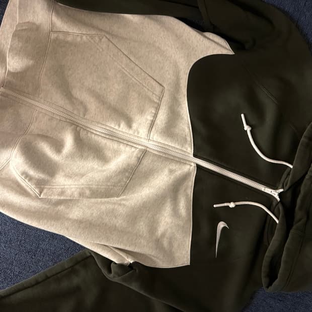 나이키 기모 후드집업