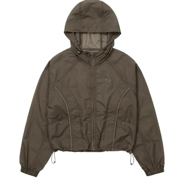 웰빙익스프레스 립스탑 윈드브레이크 브라운