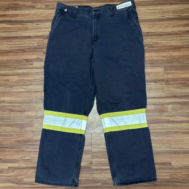 칼하트 fr 리플렉티브 스카치 네이비 싱글니 카펜터 워크 팬츠 34