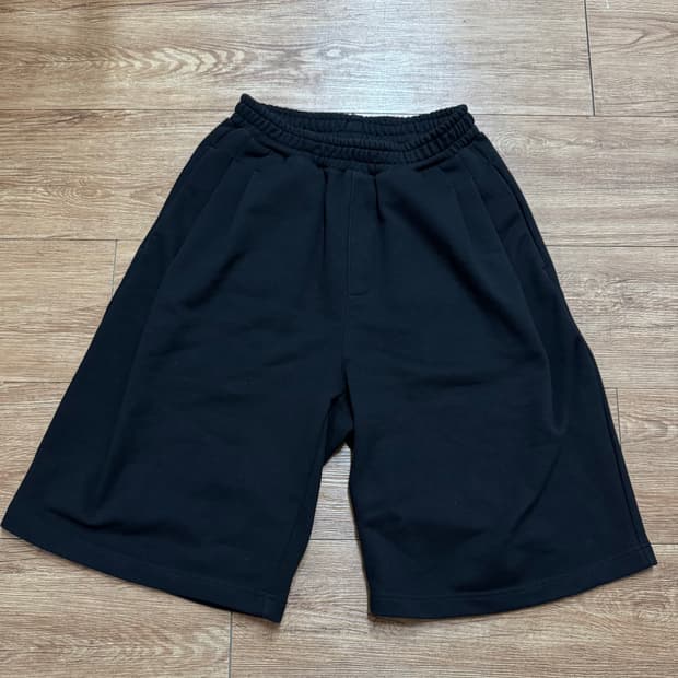 유니온블루 버뮤다 스웻팬츠 블랙 S