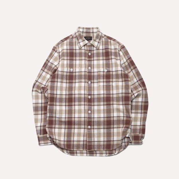 plaid flannel work shirt