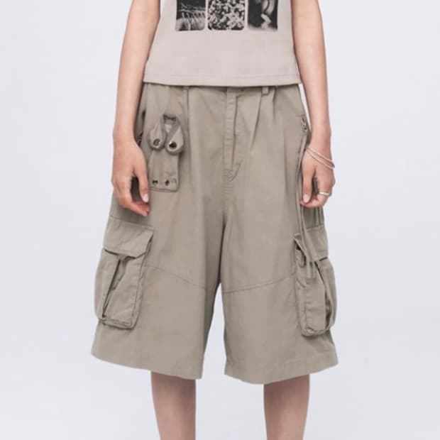 Nache Washing cargo half pants 1사이즈