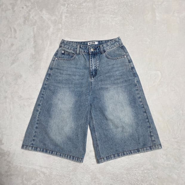 (S)여성 인어로우 데님 반바지