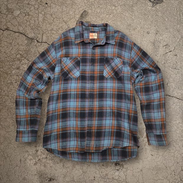 90s Ruff Hewn 플란넬 셔츠