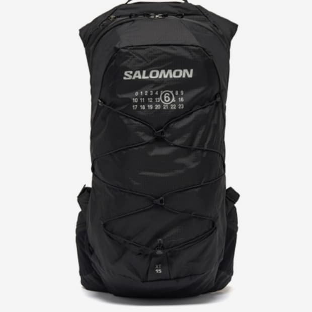 새상품 살로몬 MM6 메종 마르지엘라 XT-15 블랙 백팩