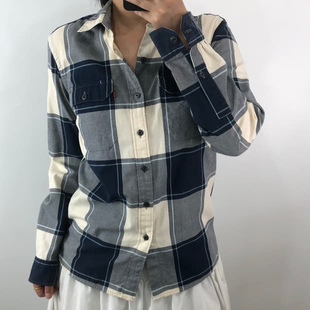[S] 리바이스 체크 셔츠