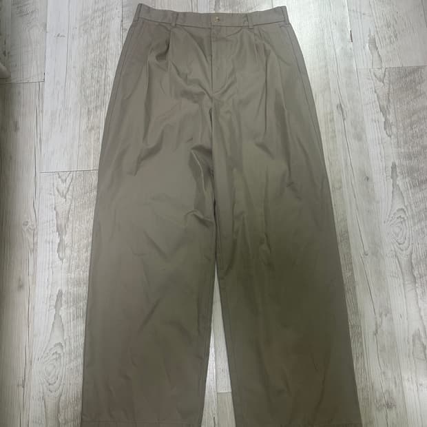 [SW] 토마스모어 카키 투턱 치노 팬츠