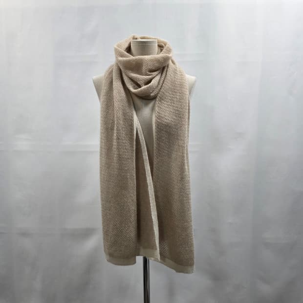 1838 에르헴 erhem 캐시미어 100 배색 니팅 머플러220/35