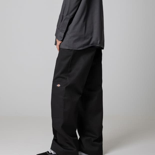 디키즈 더블니 블랙 85283 루즈핏 워크팬츠 38X30