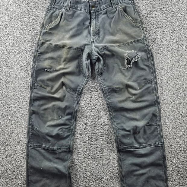 칼하트 리페어 코튼 더블니 워크 팬츠 ( 33X30 ) / 11056