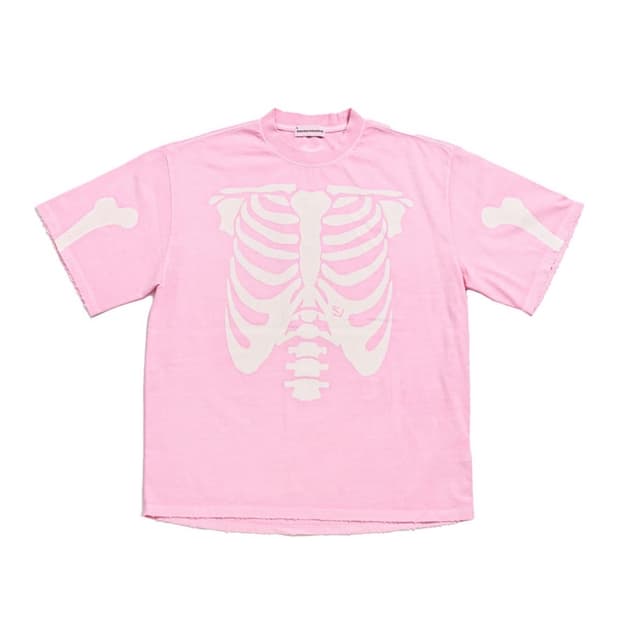 스키즘인듀싱 RIB CAGE T SHIRT PINK