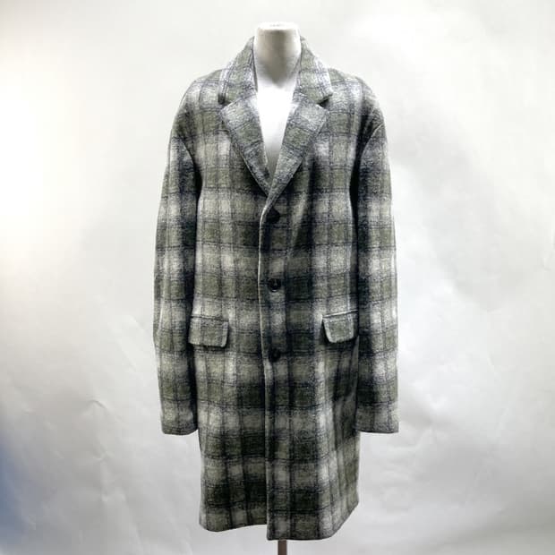 자라 여성 체크 울 코트 55-66 