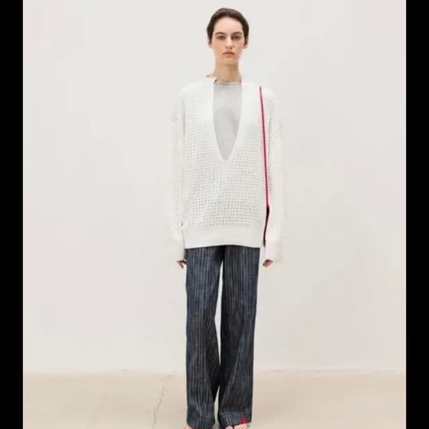 Scotch Netting Knit in White M