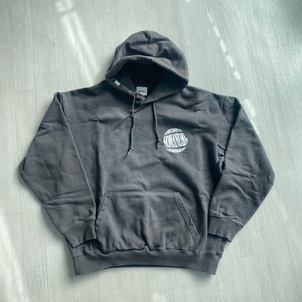 노매뉴얼 후드 티 차콜 L