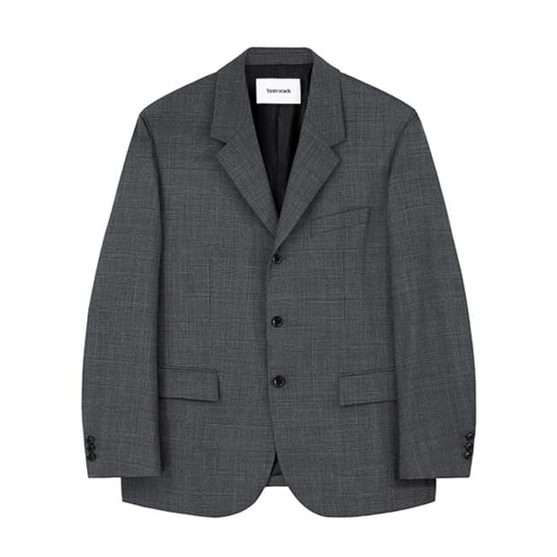 (L)토니웩 3버튼 싱글 블레이저 차콜