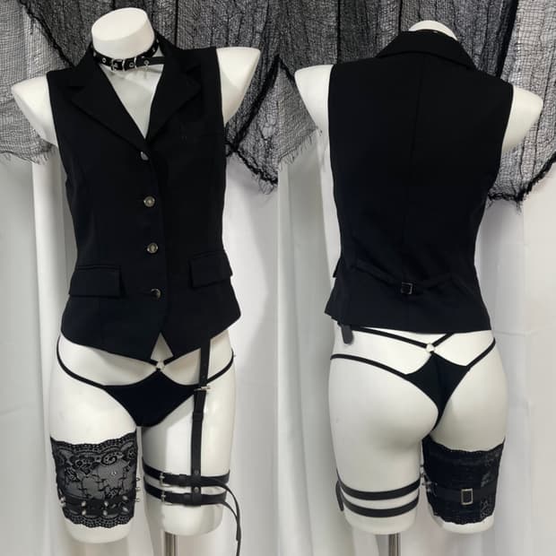 black vest