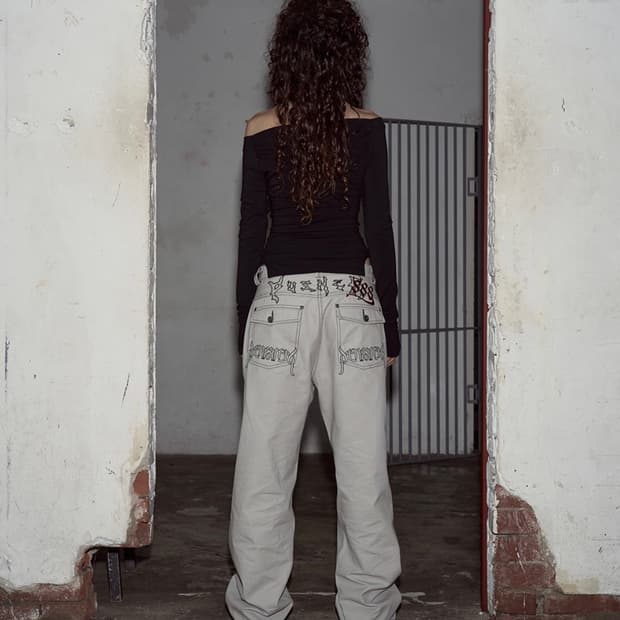 플리즈노팔로우 Devil Stitch Pants (Ice Grey)