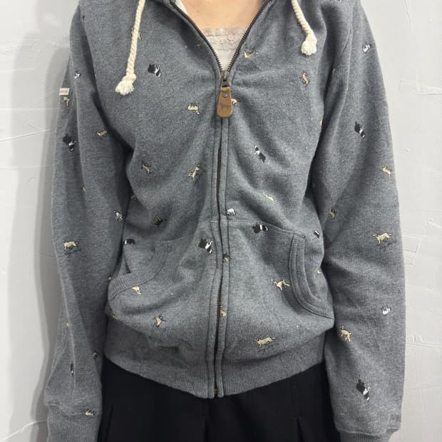 dog deft puppy hood zipup