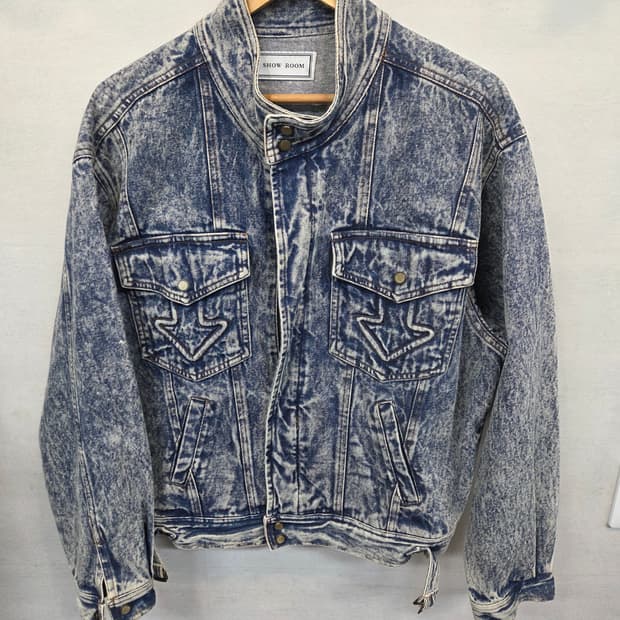빈티지 쇼룸 돌청 빈티지워싱 데님자켓 대략 95 m 오버핏 