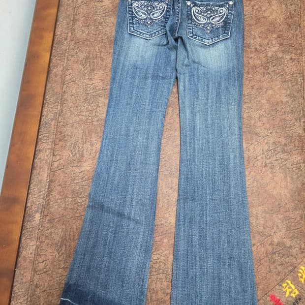 MISS ME 미스미 로루라이즈 부츠컷 데님 팬츠 25