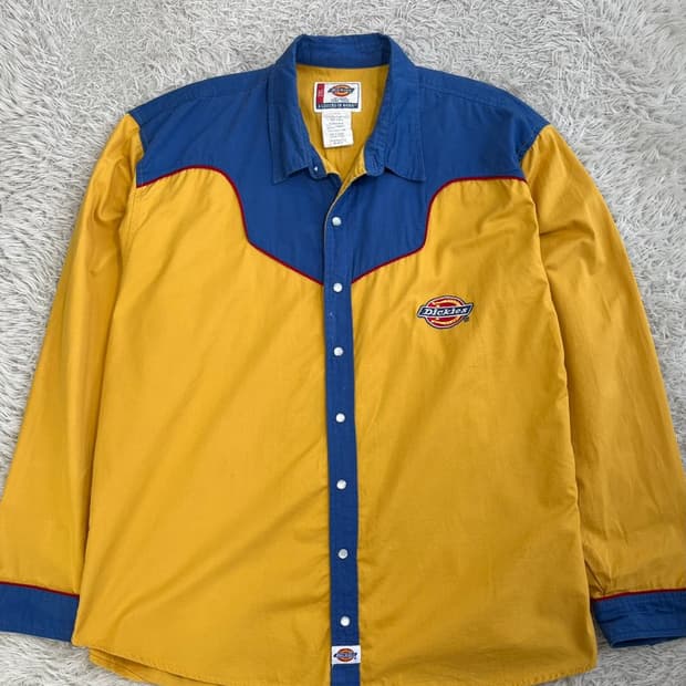 디키즈 올드스쿨 웨스턴 스냅 셔츠/#3198