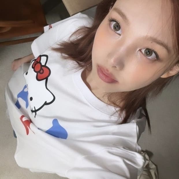 오픈와이와이 키티 반팔 S/M 화이트