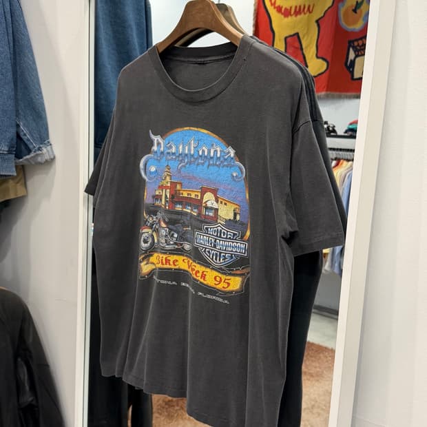 90s Harley-Davidson 할리데이비슨 모터사이클 페이딩 티셔츠
