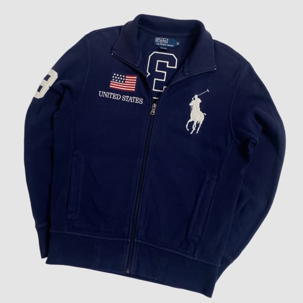 폴로 빅포니 usa 성조기 집업