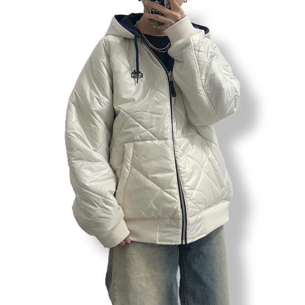 카파 리버서블 옴브라 누빔 패딩 점퍼