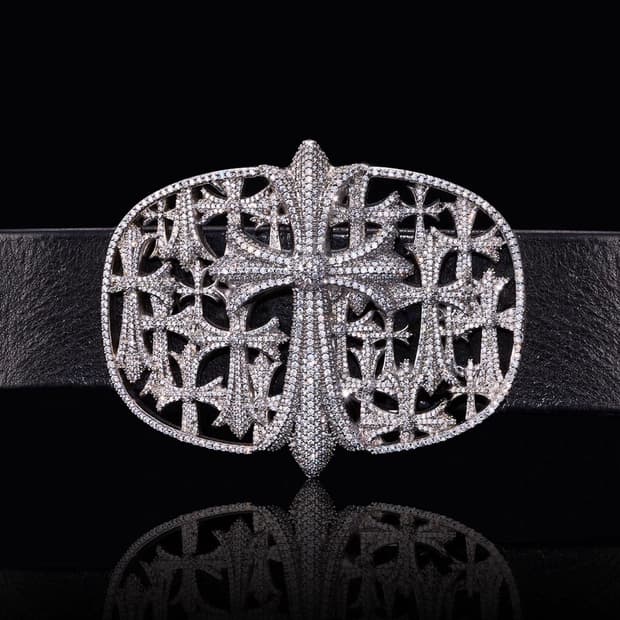 Opium x chrome hearts belt 