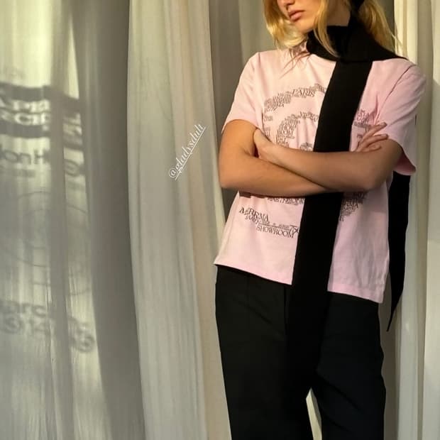 MERRMA SPIRAL SOUVENIR T-SHIRT (ROSE)