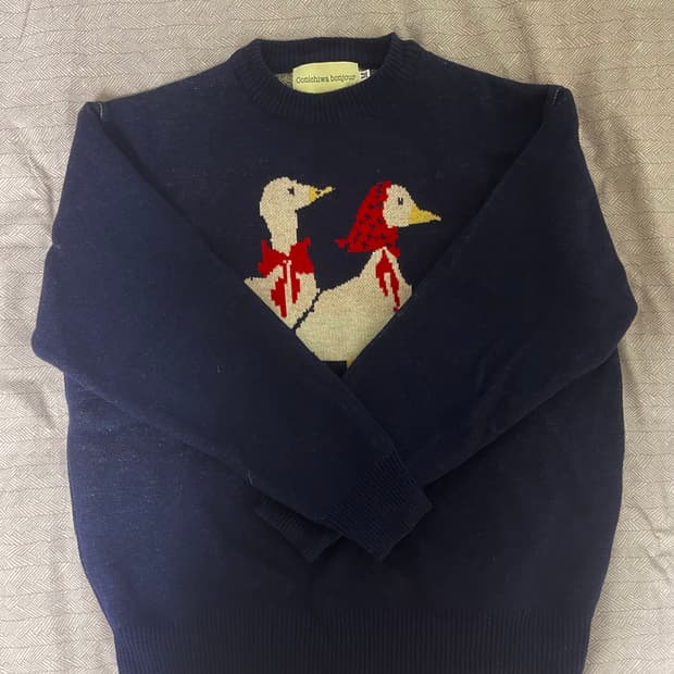 곤니치와봉쥬르 animal knit -m사이즈