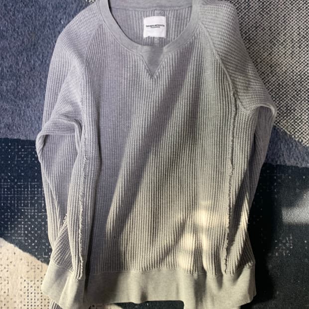 soloist waffle thermal crewneck 48size