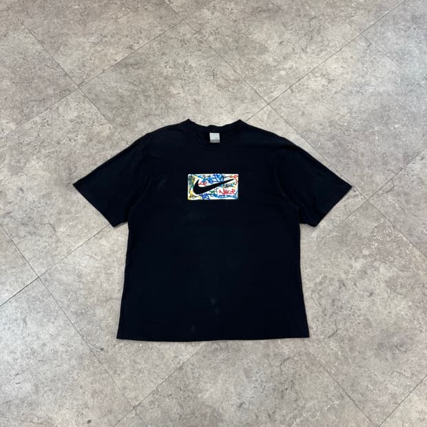 나이키 로고 블랙 반팔티 #csz516