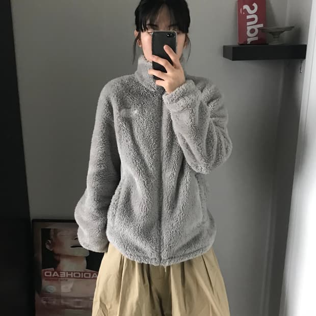 노스페이스 화이트라벨 컴피 플리스 집업