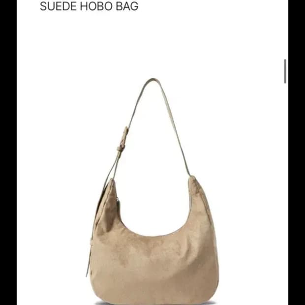 더 그린랩 스웨이드 호보백