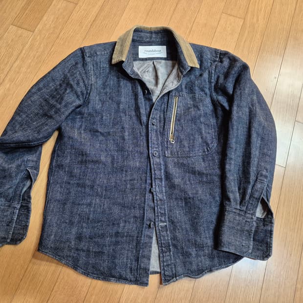 일본 Roundabout 데님 셔츠