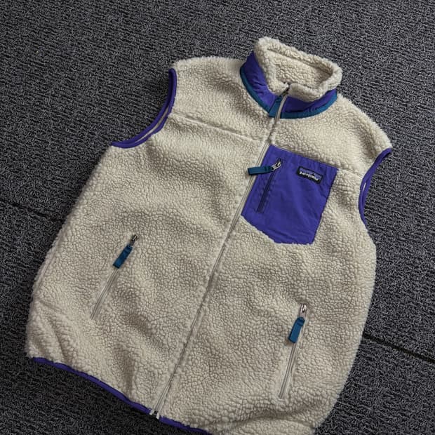 파타고니아 레트로 X 쉐르파 플리스 베스트 네추럴 퍼플 1518
