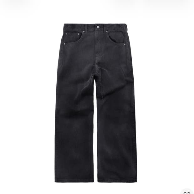 (2) 폴리테루 루즈드 코티드 진 매트 코티드 블루 차콜