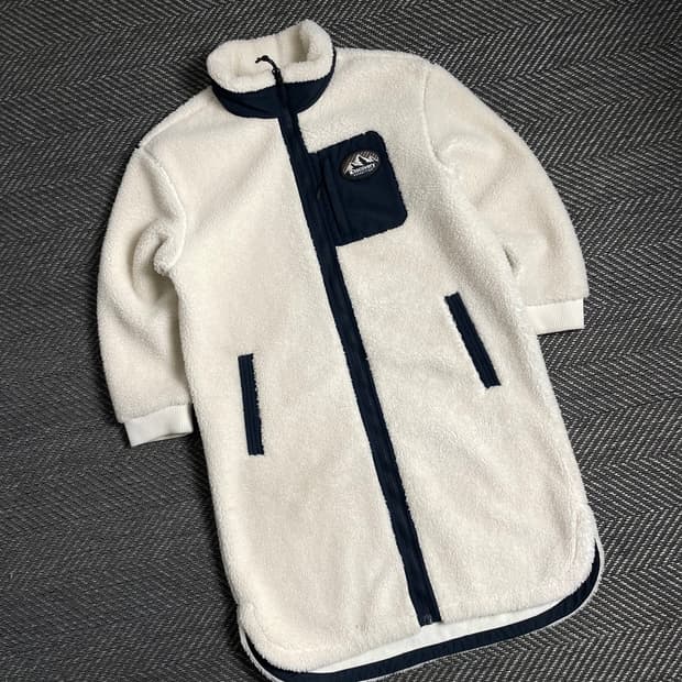 디스커버리 양털 쉐르파 반코트 롱 플리스 자켓 y 4860