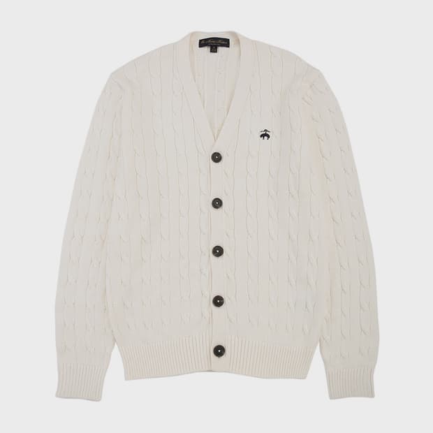 Brooks Brothers Cable Knit Cardigan M