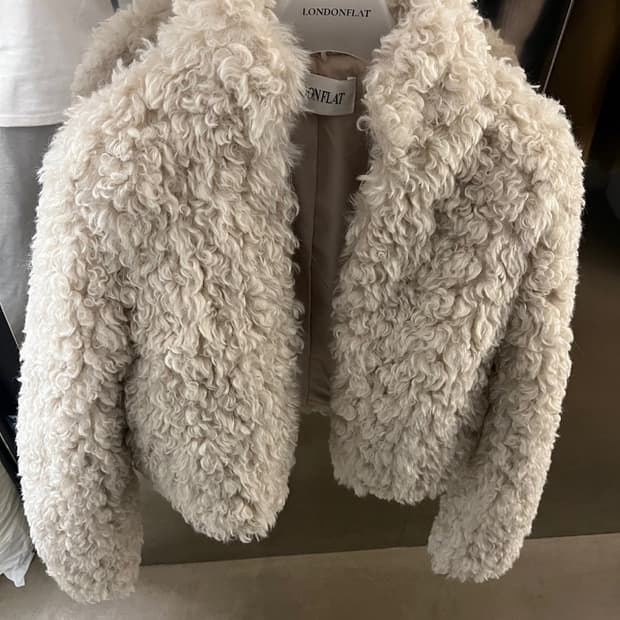 런던플랏 퍼 양모자켓