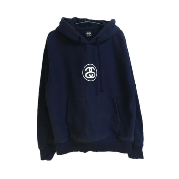 스투시 네이비 후드티 s