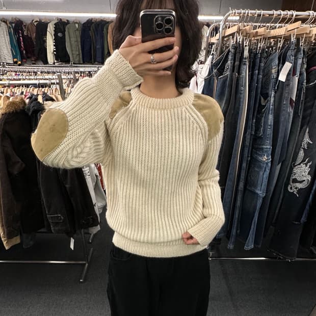 OS)컨트리 보그 퓨어 브리티시 울 니트 스웨터