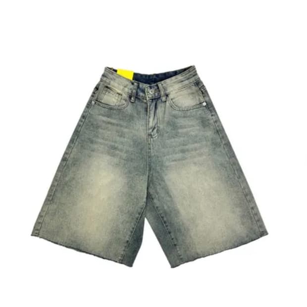 워싱 연청 버뮤다