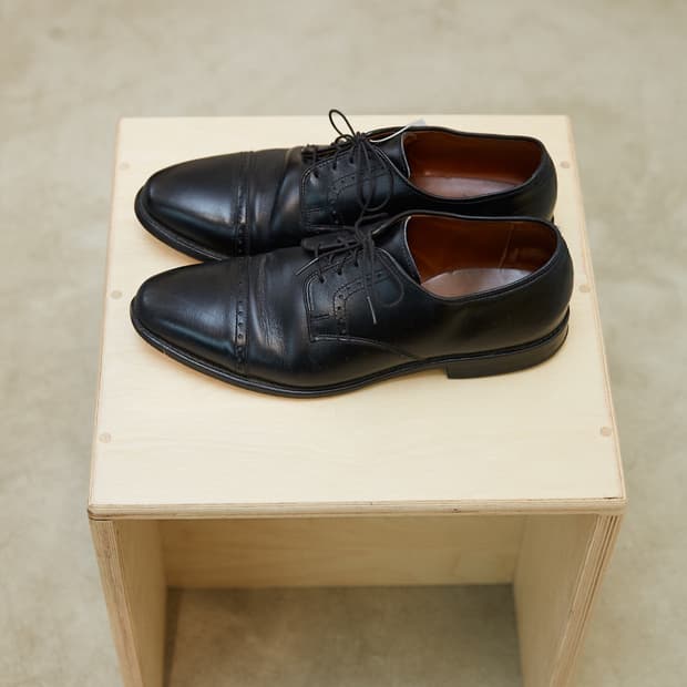Toe Cap Lace-up Derby Shoes