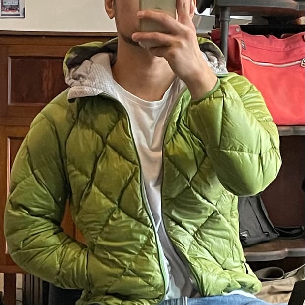 몽벨 후드 경량패딩 M