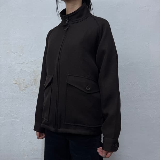 프릭스스토어(Freak's store) 다크브라운 헤링턴 블루종 자켓