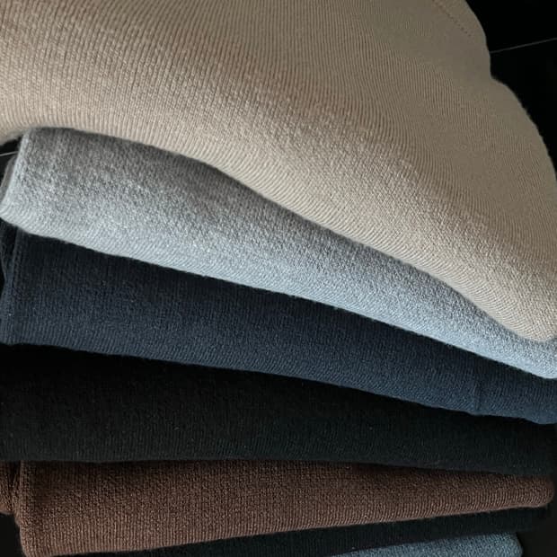 쿠어 탑필 캐시미어, 울 라운드 니트, 엘무드 화란 니트